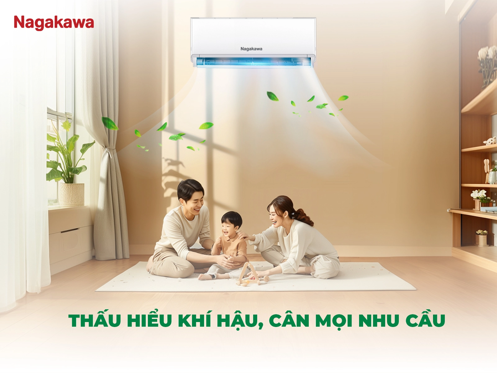 Điều hòa Nagakawa 18000BTU 1 chiều inverter 2HP NIS-C18R2U51