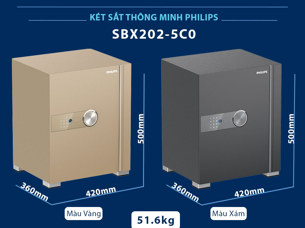 Két sắt Philips SBX202 5C0 - 50Kg