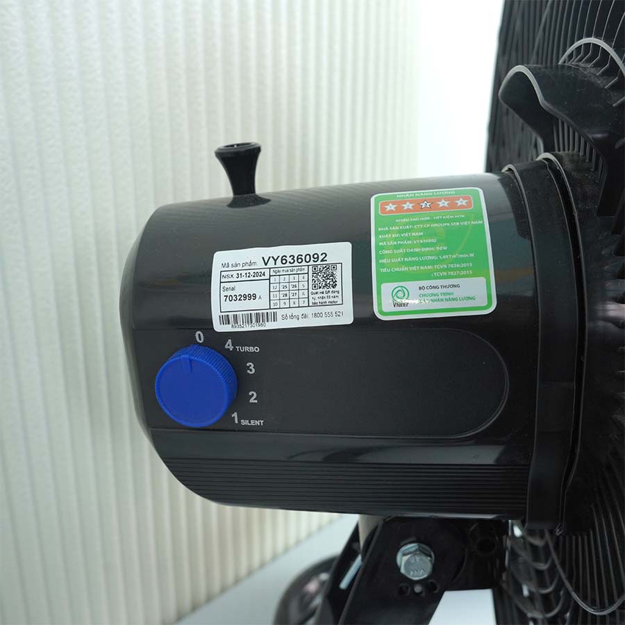 Quạt sàn ASIAVINA Turbo Plus VY636092 90W