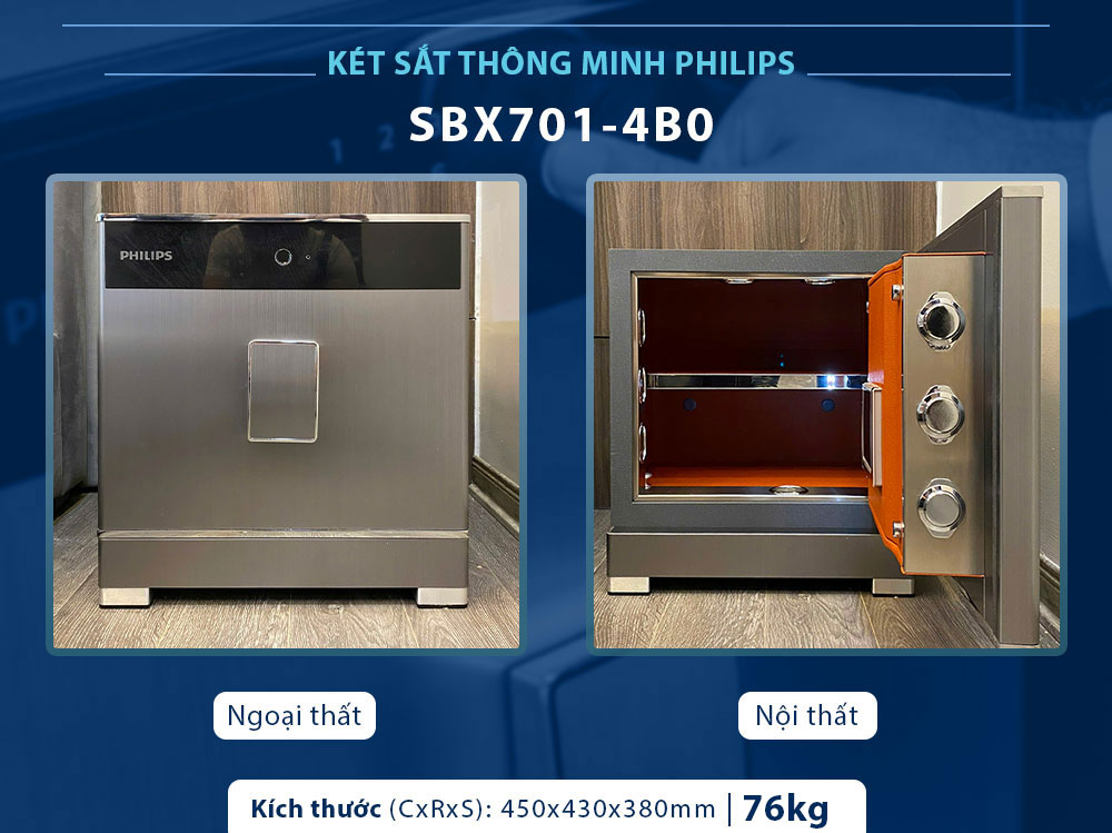 Két sắt Philips SBX701-4B0 76kg