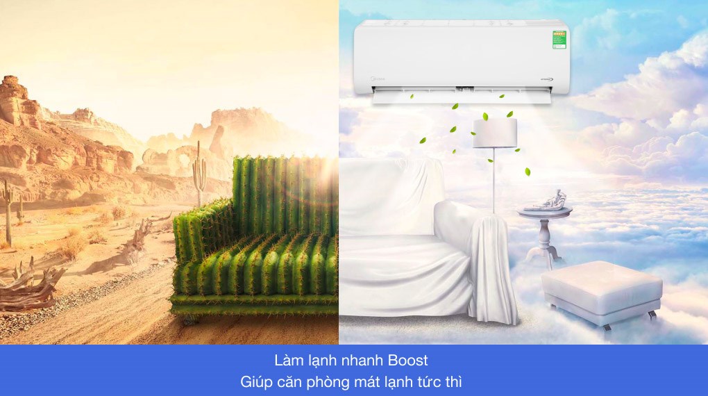 Máy lạnh Midea Inverter 1 HP MSAG-10CRDN8