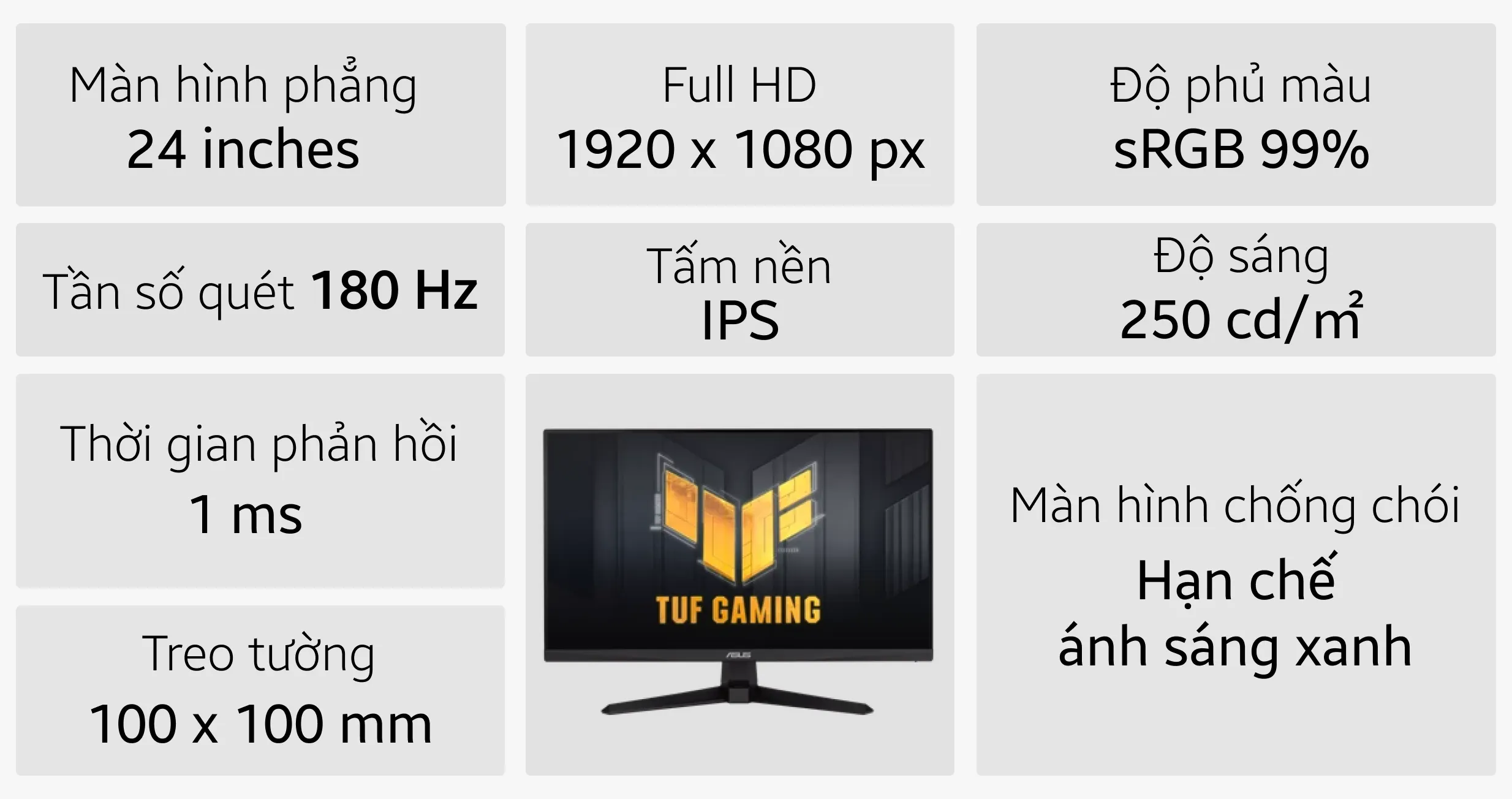 Màn hình Gaming ASUS TUF VG249Q3A 24 inch