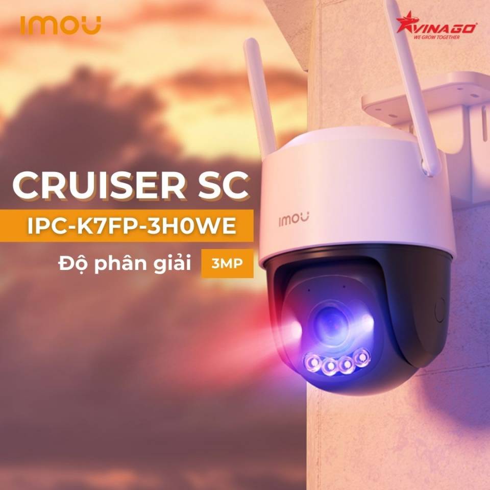 Camera Wifi iMOU Cruiser SC 2K 3MP (IPC-K7FP-3H0WE), quay quét 360 độ