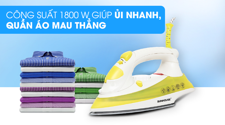 Bàn ủi hơi nước Sunhouse SHD2067 1800W