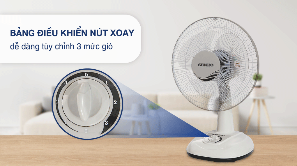 Quạt bàn Senko 3 cánh B1213 40W