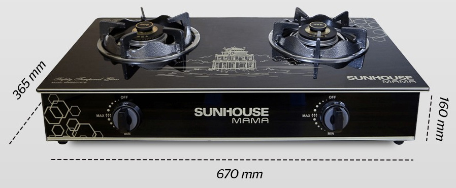 Bếp gas dương kính Sunhouse MAMA MMBB0787B