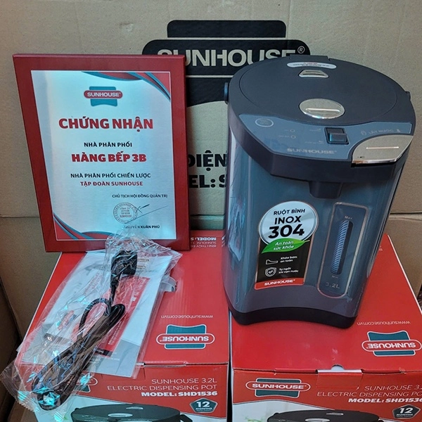 Bình thủy điện 3.2L Sunhouse SHD1536