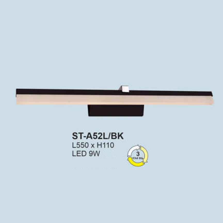 ST-A52L/BK - Đèn soi gương, sọi tranh Andora L550*H110 - LED 9W - 3 CĐ