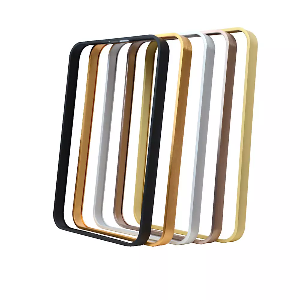 Gương 45x60cm viền nhôm vàng DKT