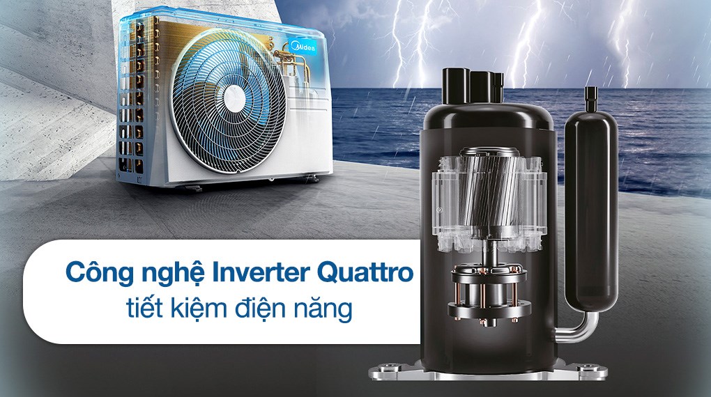 Máy lạnh Midea Inverter 1.5 HP MSAGA-13CRDN8