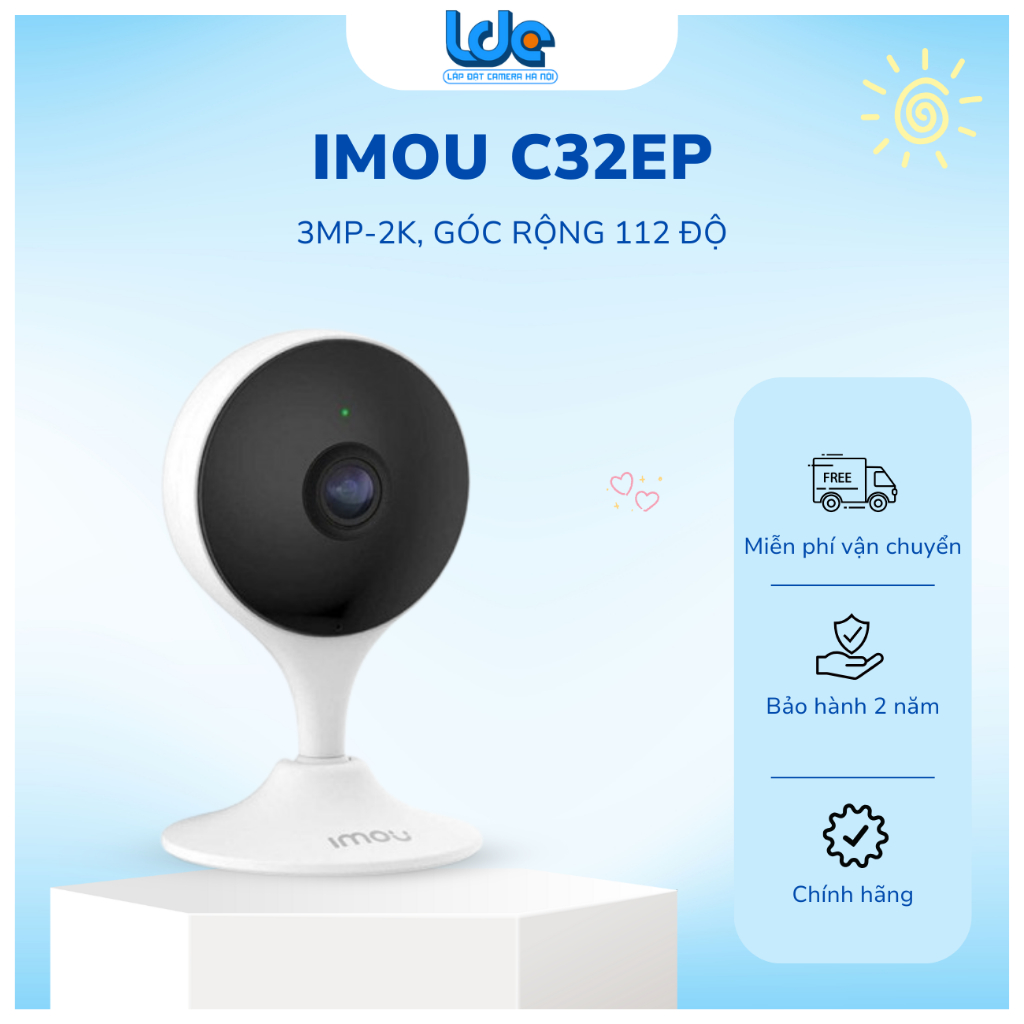 Camera Wifi trong nhà IMOU Cue C32 3MP IPC-C32EP