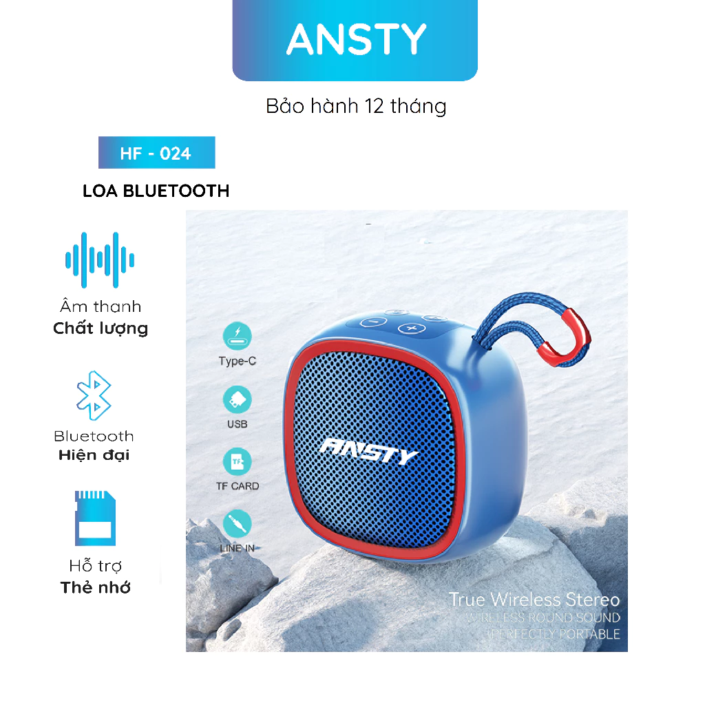 Loa Bluetooth Ansty HF - 024 TWS V5.3