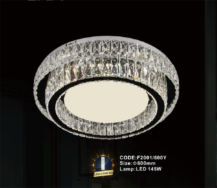 Đèn mâm pha lê Slister Ø800mm - LED 265W - 3 CĐ