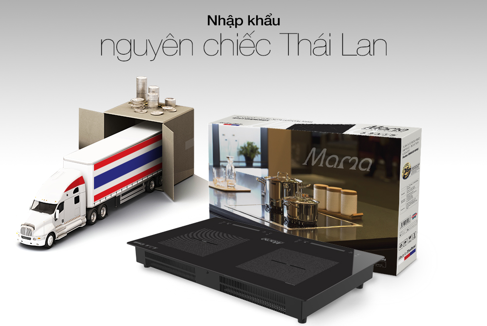 Bếp đôi điện từ Sunhouse Mama MMB888DI 