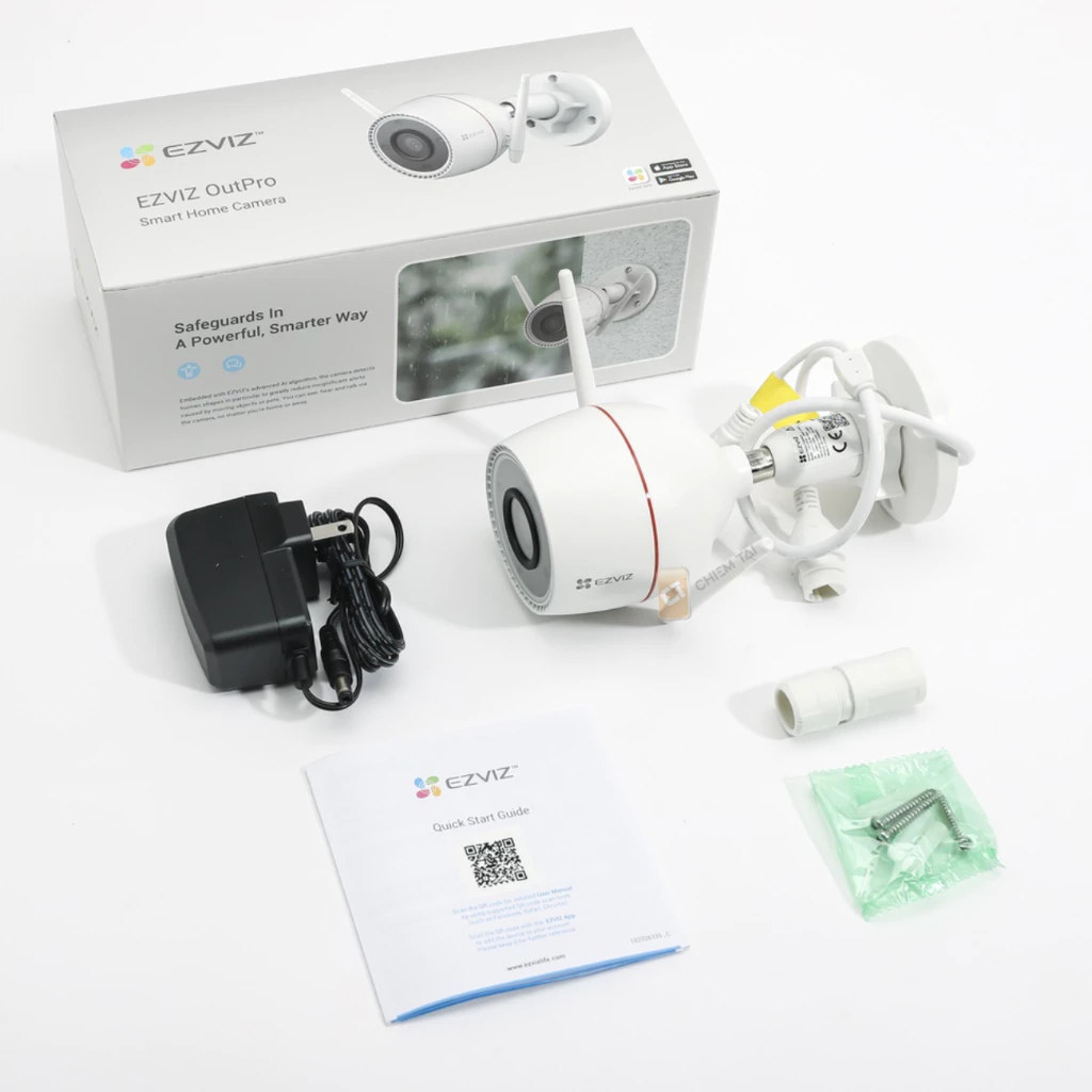 Camera Wifi EZVIZ H3C 3MP 2K, ban đêm có màu, chống nước