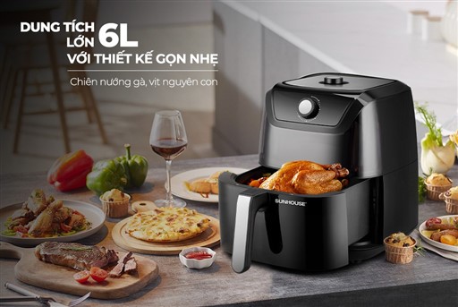Nồi chiên không dầu 6L Sunhouse SHD4028