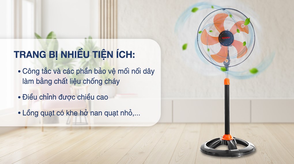 Quạt đứng Senko 5 cánh DTS1609 60W