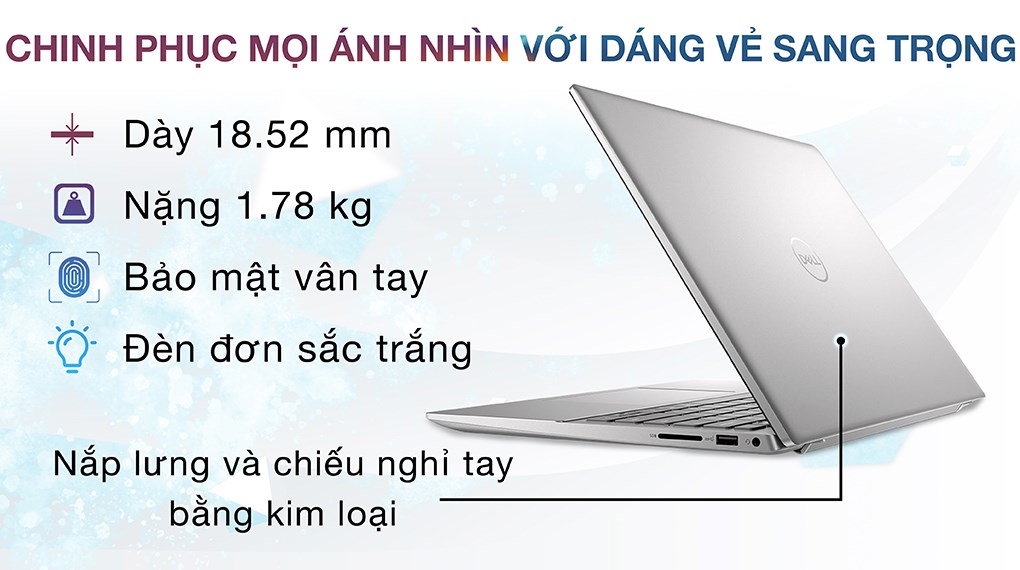 Laptop Dell Inspiron 14 5430 i5 1340P/ 16GB/ 512GB/ OfficeHS/ Win11