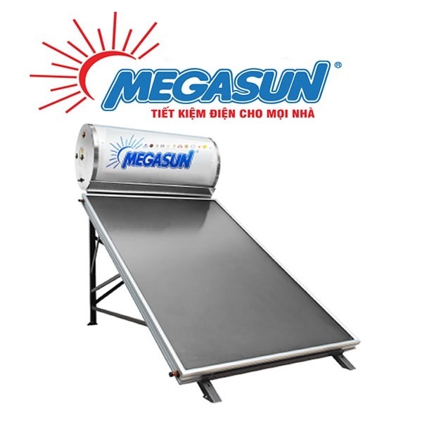 Máy năng lượng mặt trời tấm phẳng Megasun 150 lít không chịu áp