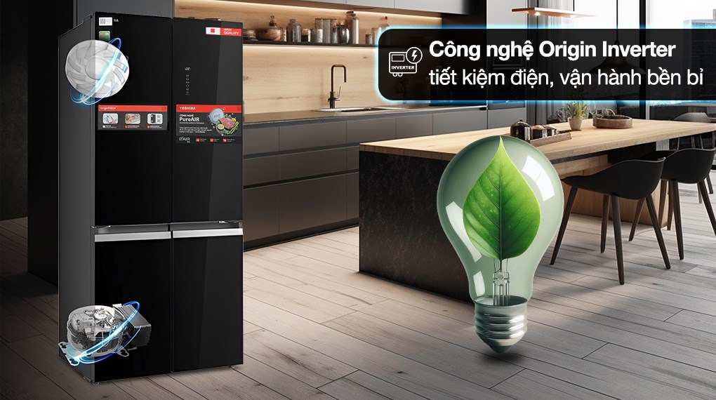 Tủ lạnh Toshiba Inverter 515 lít GR-RF677WI-PGV(22)-XK