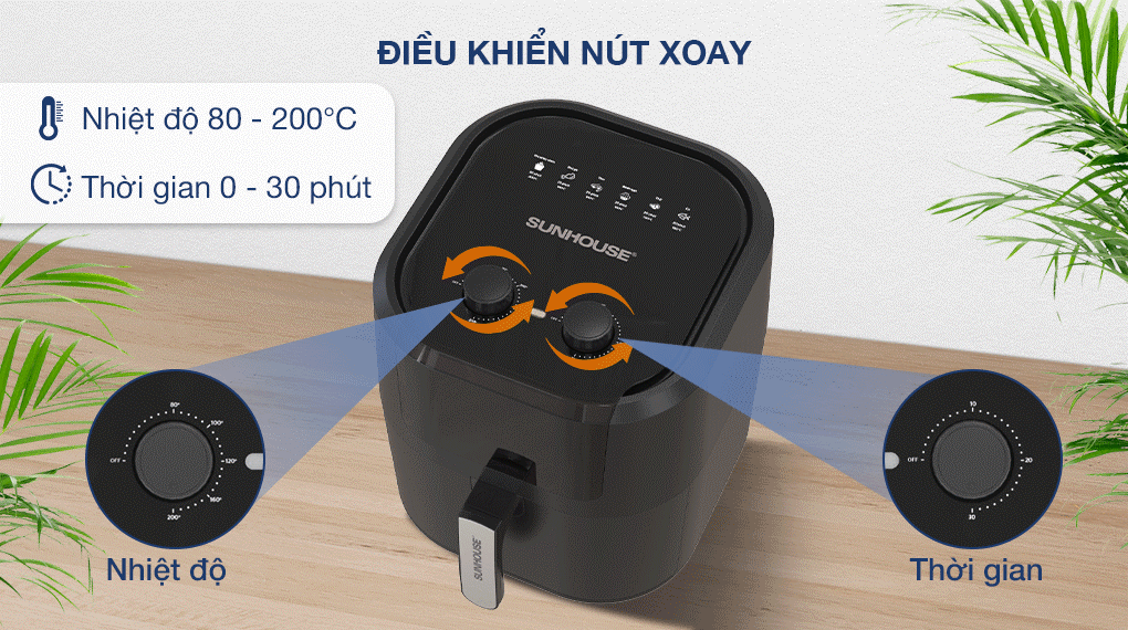 Nồi chiên không dầu Sunhouse SHD4036 9 lít