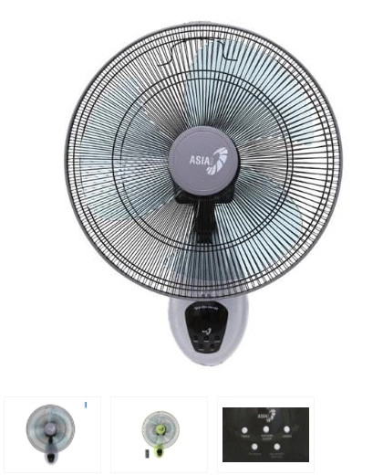  Quạt Treo Tường Asia VY377092 (Remote) - Xám