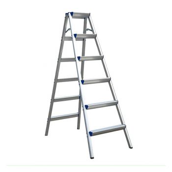 Thang nhôm bậc bằng 5 bậc 1.26m