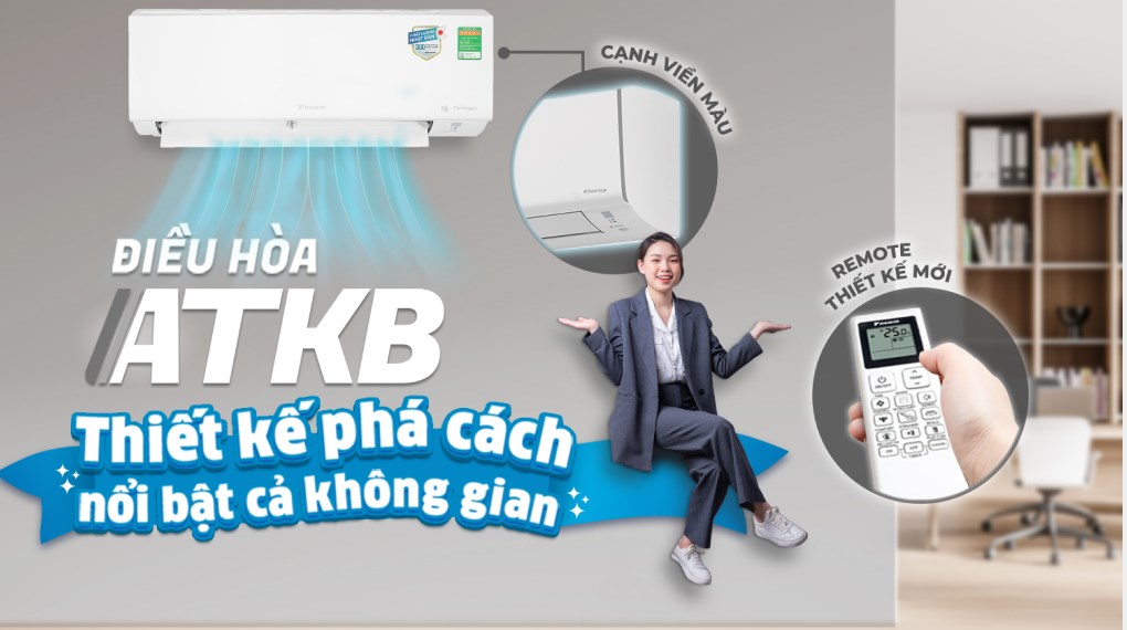 Máy lạnh Daikin Inverter 1.5 HP F/ATKB35YVMV