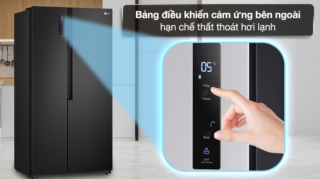 Tủ lạnh LG Inverter 519 lít Side By Side GR-B256BL