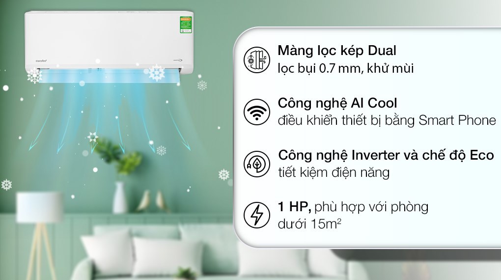 Máy lạnh Comfee Inverter 1 HP CFS-10VDGF-V