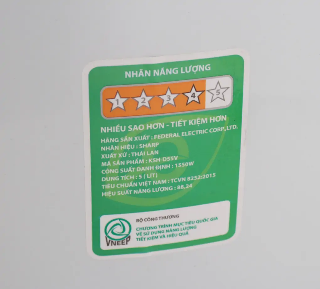 Nồi Cơm Điện Sharp KSH-D40V 3.8 lít