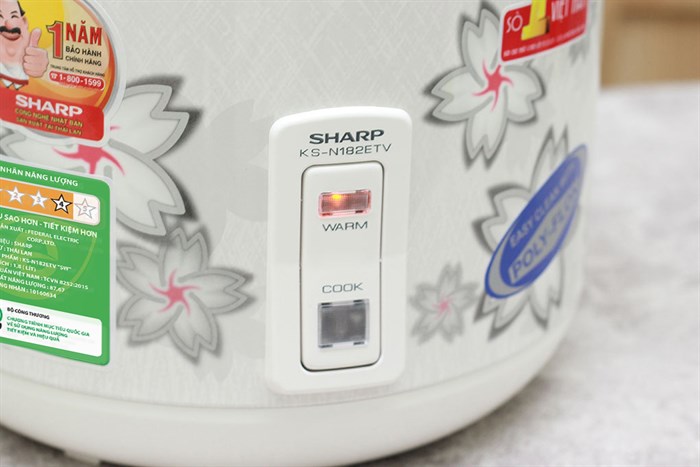 Nồi cơm nắp gài Sharp 1.8 lít KS-N182ETV/N181ETV