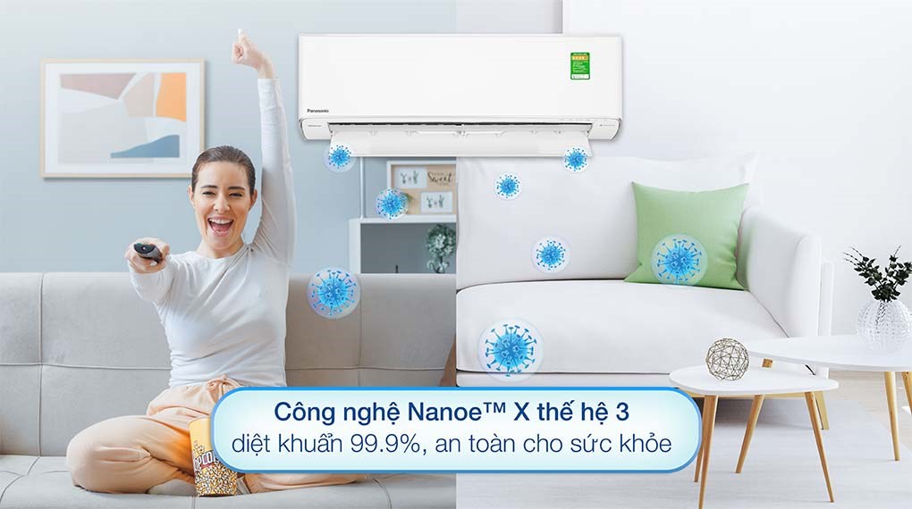 Máy lạnh Panasonic Inverter 1.5 HP CU/CS-XU12ZKH-8