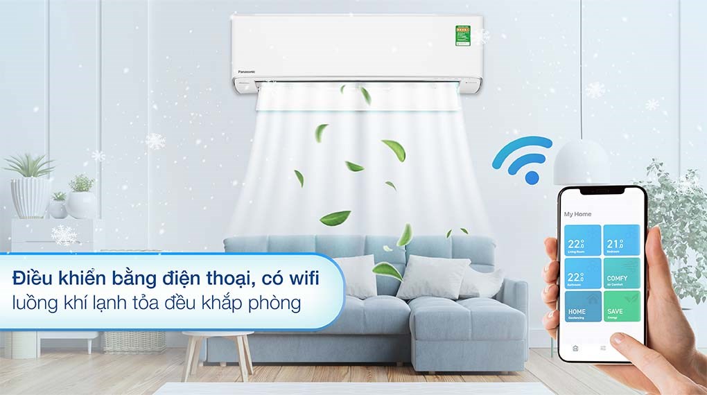 Máy lạnh Panasonic Inverter 1.5 HP CU/CS-XU12ZKH-8