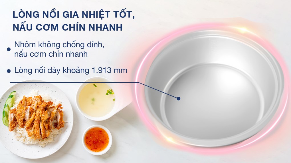 Nồi cơm nắp rời Sharp 10 lít KSH-D1010V