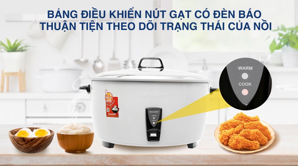 Nồi cơm nắp rời Sharp 10 lít KSH-D1010V