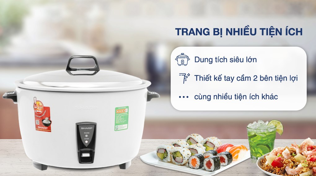 Nồi cơm nắp rời Sharp 7 lít KSH-D77V