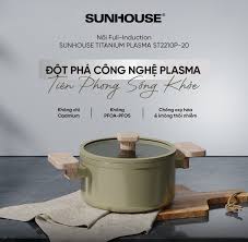 Nồi full-induction Sunhouse Titanium Plasma ST2210P-20 (20cm)