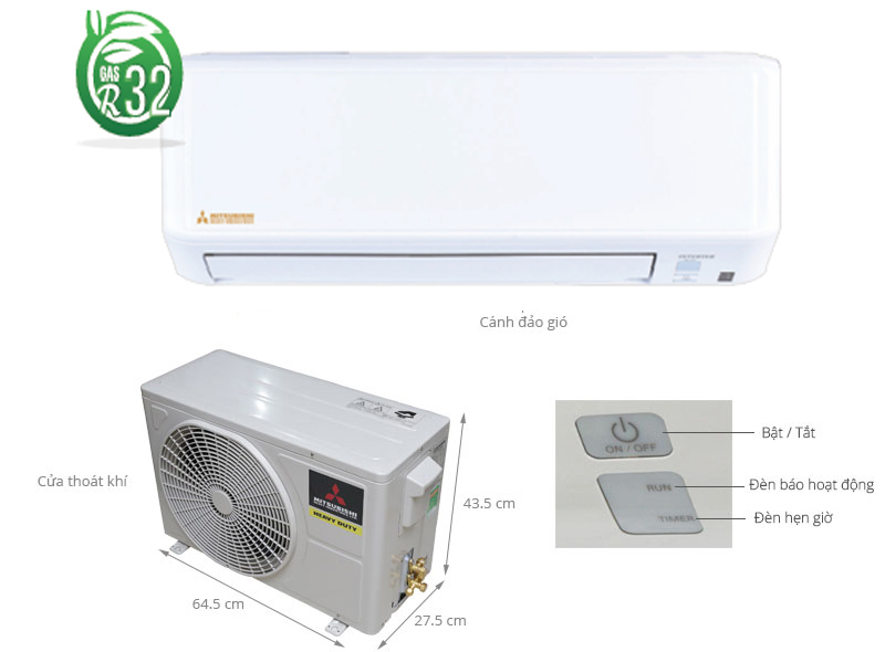 Mitsubishi Heavy inverter 1 HP 9.000 BTU SRK10YZP-W5