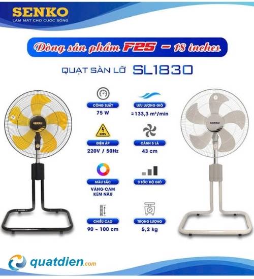 Quạt sàn lỡ Senko SL1830