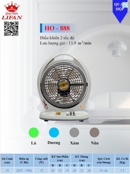 Quạt hộp mini Lifan HO-MI