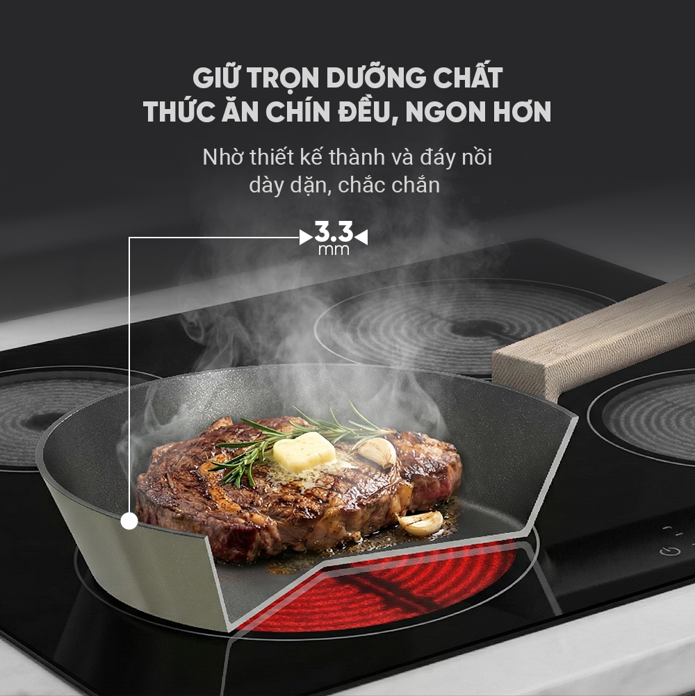 CHẢO FULL-INDUCTION SUNHOUSE TITANIUM PLASMA ST20P