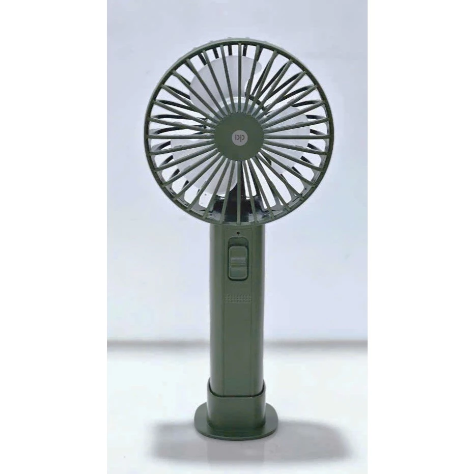Quạt sạc DP 7633 cầm tay mini có đế riêng ⚠ không vừa sạc vừa xài ⚠
