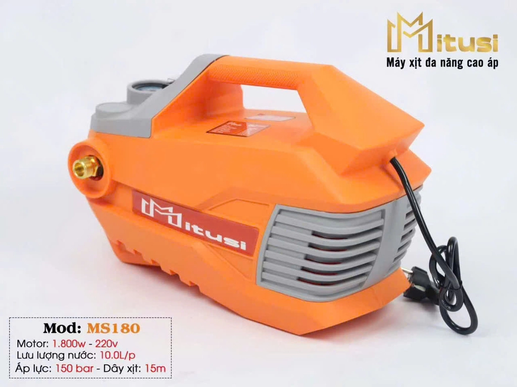 Máy rửa xe gia đình Mitusi MS1800 (1.8KW - 220V)