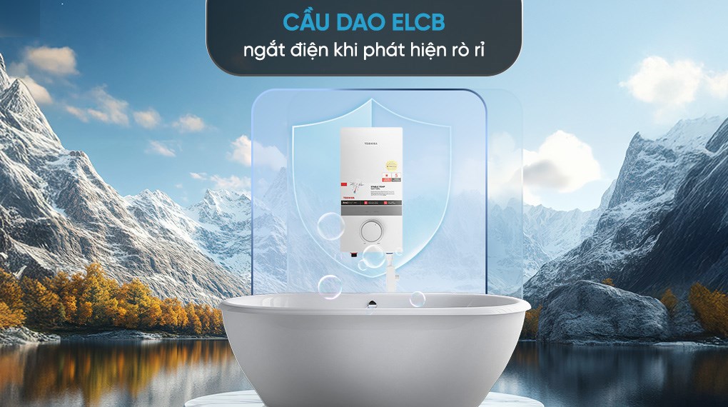 Máy nước nóng trực tiếp không bơm TWH-45MCNVN(S)-WB (xám) Toshiba