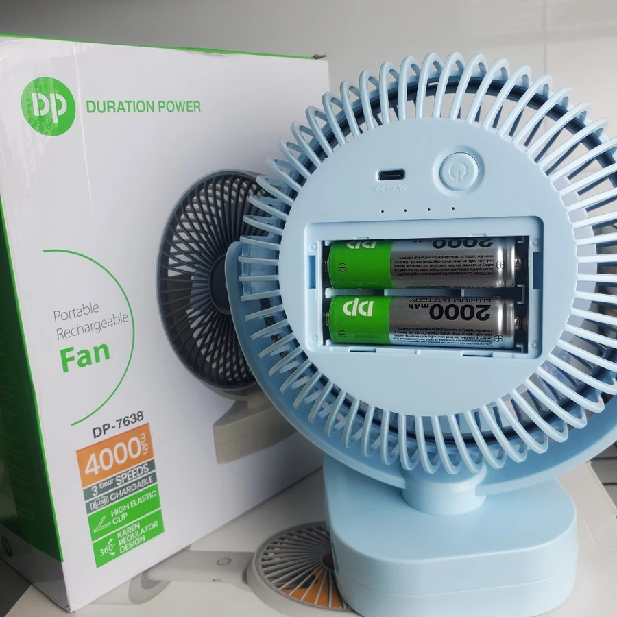 QUẠT SẠC MINI KẸP DP-7638