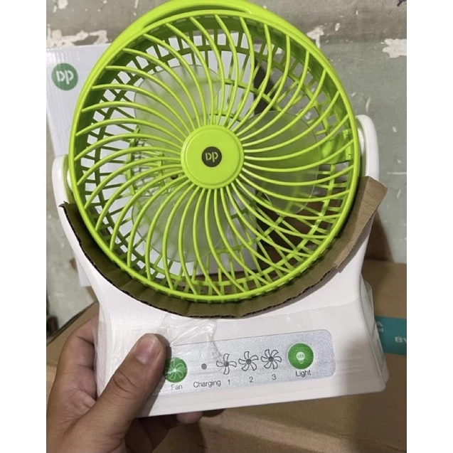 QUẠT SẠC SIÊU MÁT DP 7605 - 3 TỐC ĐỘ GIÓ - ĐÈN LED