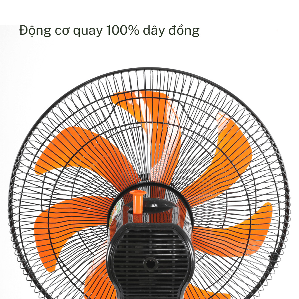 Quạt đứng thân sắt Nanoco NSF1607, 47W, màu đen cam
