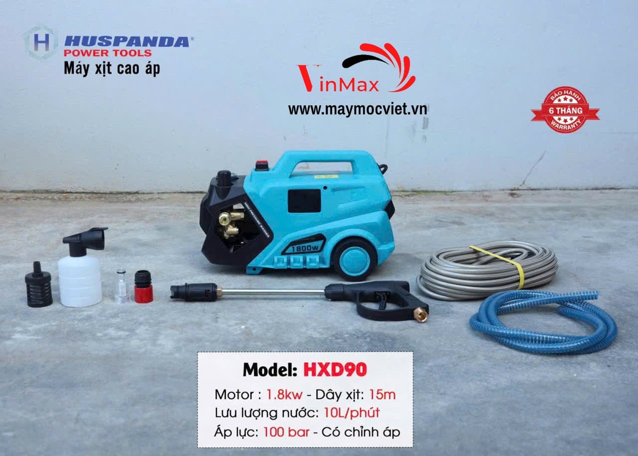 Máy Rửa Xe 1800W Huspanda HXD90