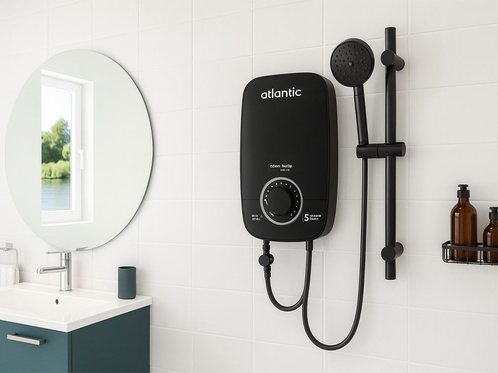 Máy nước nóng trực tiếp có bơm Atlantic 5000W Lona Plus PU